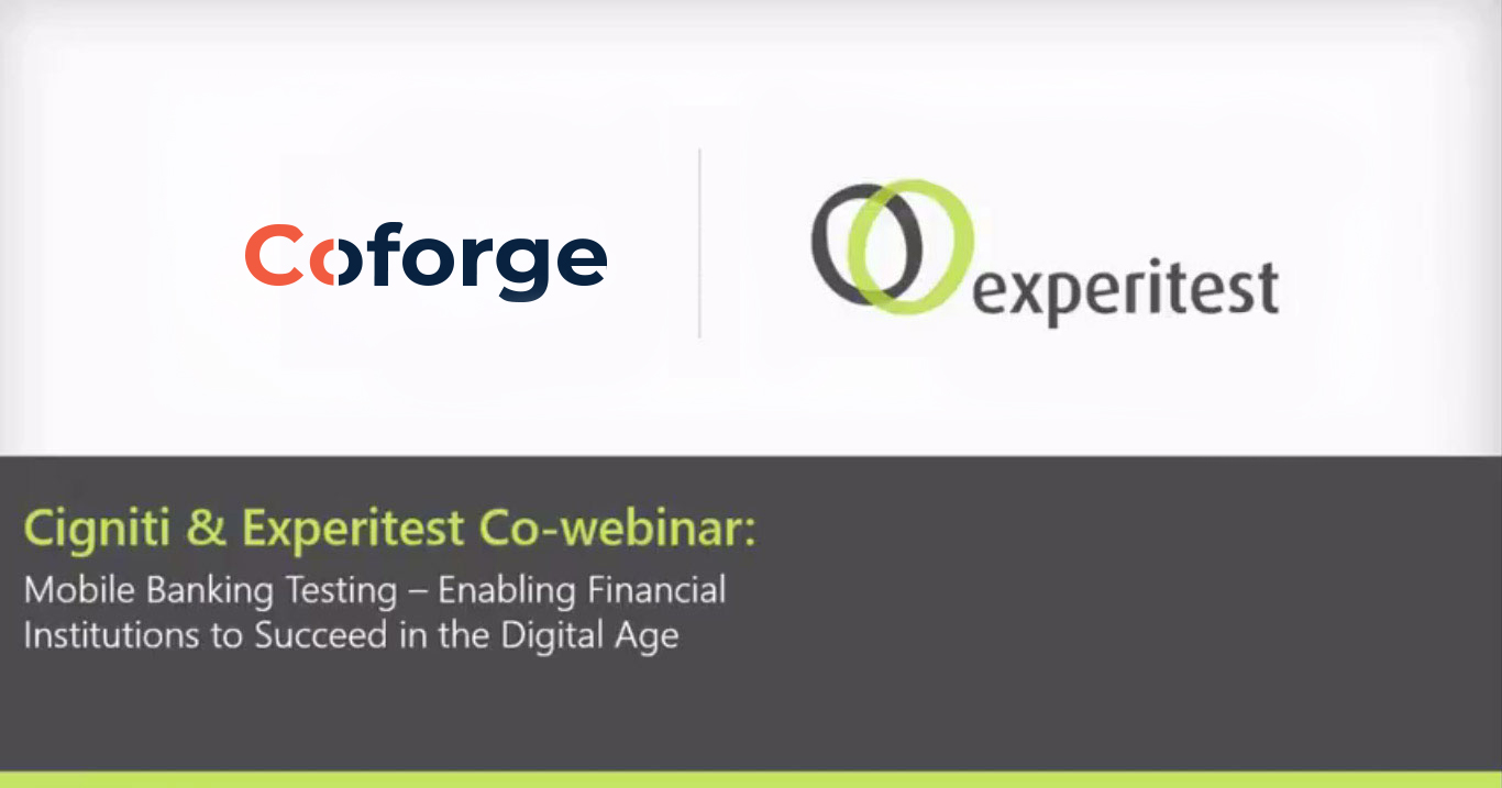 Cigniti & Experitest Webinar on Mobile Banking Testing