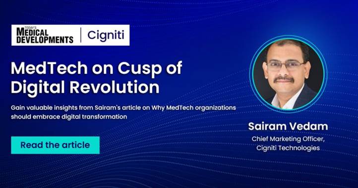 MedTech on Cusp of Digital Revolution MedTech on Cusp of Digital Revolution