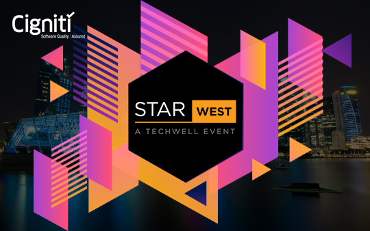 PROUD TO BE A PLATINUM SPONSOR AT STAR WEST - Cigniti